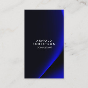 Einzigartiges Blaues Wellenmuster Abstract Elegant Visitenkarte