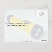 Einzigartiges Blitzlicht Postkarte (Rückseite)