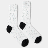 Einzigartiges Blue Golf Cart Monogram Socken (Rechts)