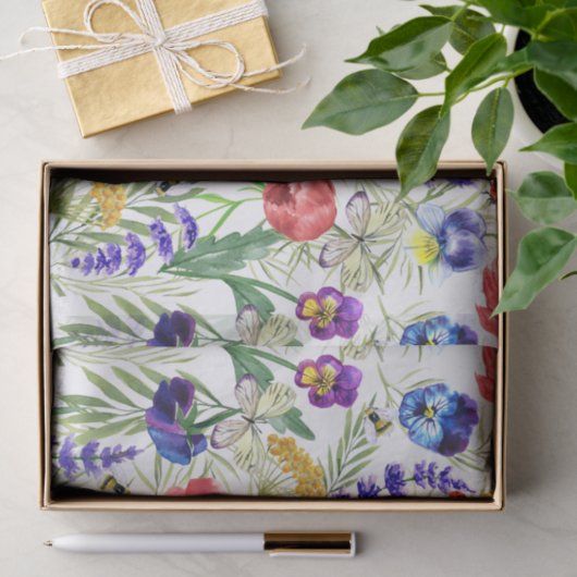 Einzigartiges Blume-Muster Seidenpapier (Geschenk)