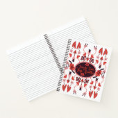 Einzigartiges Blumendesign Notizblock (Innenseite)