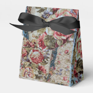 Einzigartiges Blumenquilt-Foto Geschenkschachtel