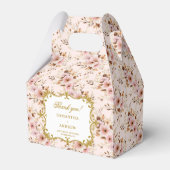Einzigartiges Blush Gold Boho Gastgeschenk Hochzei Geschenkschachtel (Vorderseite)