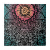 EINZIGARTIGES BOHEMISCHES MUSTER FLIESE (Vorderseite)