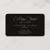 Einzigartiges Böhmisches Schönheitsskript Visitenkarte (Rückseite)