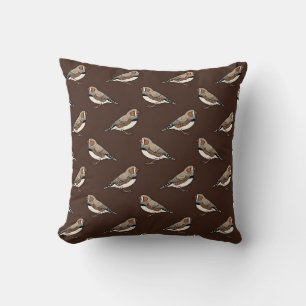 Einzigartiges Boho-Kissen mit Zebrafink-Muster Kissen