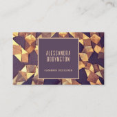 Einzigartiges, braunes Gold abstrakt boho fett ele Visitenkarte (Vorderseite)