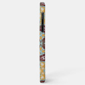 Einzigartiges Braungelbes Türkis Rotes Kaleidoskop Case-Mate iPhone Hülle (Hinten/Links)