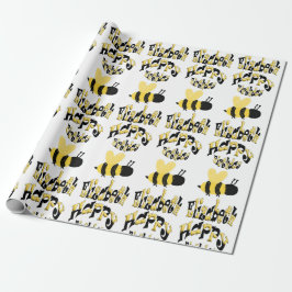 Einzigartiges Bumblebedoodle Personalisiert Zeichn Geschenkpapier