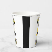 Einzigartiges Bumblebedoodle Personalisiert Zeichn Pappbecher (Rechts)