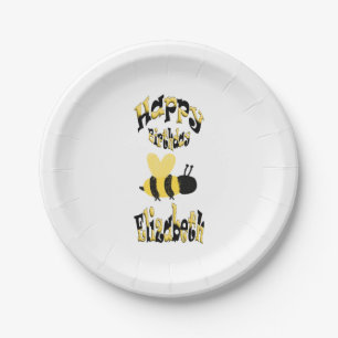 Einzigartiges Bumblebedoodle Personalisiert Zeichn Pappteller