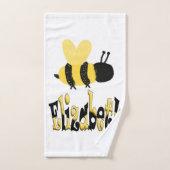 Einzigartiges Bumblebee Doodle Personalisiert Zeic Handtuch (Handtuch)