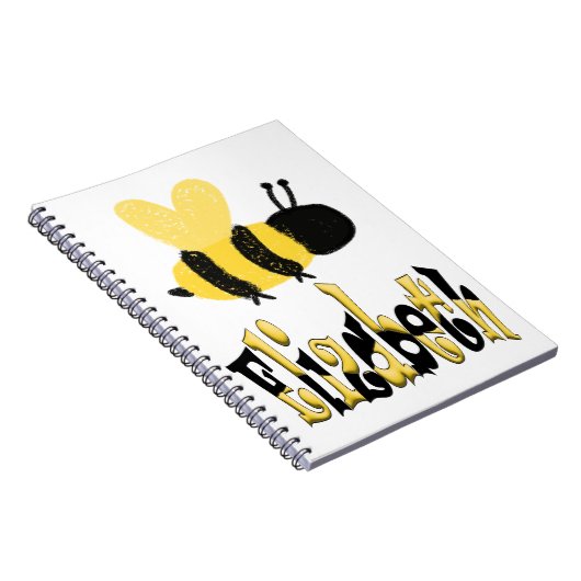 Einzigartiges Bumblebee Doodle Personalisiert Zeic Notizblock (Rechte Seite)