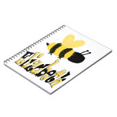 Einzigartiges Bumblebee Doodle Personalisiert Zeic Notizblock (Linke Seite)