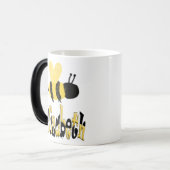 Einzigartiges Bumblebee Doodle Personalisiert Zeic Verwandlungstasse (Vorderseite Links)
