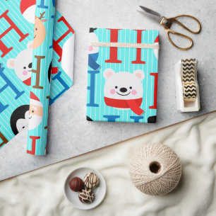 Einzigartiges Buntes Weihnachten Geschenkpapier