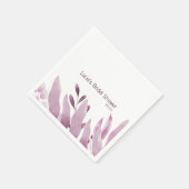 Einzigartiges Burgund Big Blätter Brautparty Serviette (Ecke)