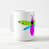 Einzigartiges Cartoon-Comic mit Anthro-Zeichen Kaffeetasse (Vorderseite Links)