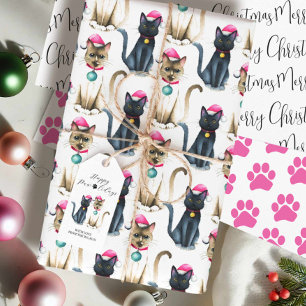 Einzigartiges Cat Lover Geschenkpacken Geschenkpapier Set