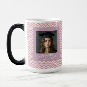 Einzigartiges Chevron-Muster Geschenk für den Ehem Verwandlungstasse
