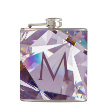 Einzigartiges Chic Jewel Diamond Design Name Monog