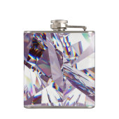 Einzigartiges Chic Jewel Diamond Design Name Monog Flachmann (Rückseite)