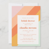 Einzigartiges Chic Retro Pastel Brautparty Einladung (Vorderseite)