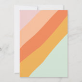 Einzigartiges Chic Retro Pastel Brautparty Einladung (Rückseite)