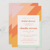 Einzigartiges Chic Retro Pastel Brautparty Einladung (Vorne/Hinten)