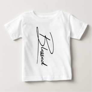 Einzigartiges, Christliches, "gesegnetes" vertikal Baby T-shirt