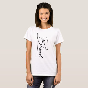 Einzigartiges, Christliches, "gesegnetes" vertikal T-Shirt