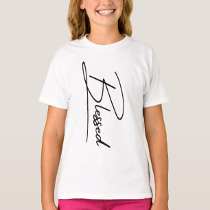 Einzigartiges, Christliches, "gesegnetes" vertikal T-Shirt