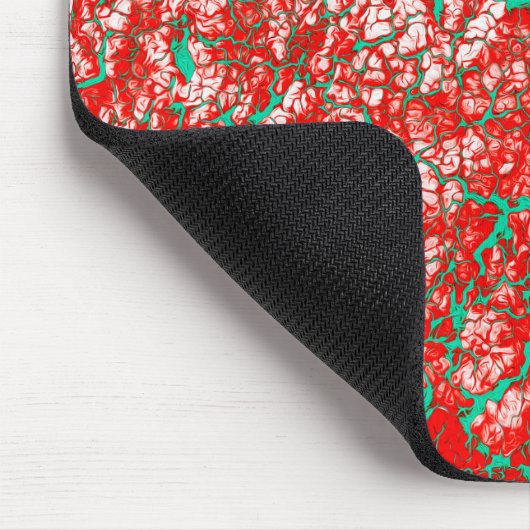 Einzigartiges, Cool rosa, Abstraktes Muster Mousepad (Ecke)