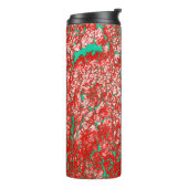 Einzigartiges, Cool rosa, Abstraktes Muster Thermosbecher (Nach links gedreht)