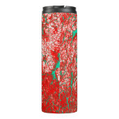 Einzigartiges, Cool rosa, Abstraktes Muster Thermosbecher (Rückseite)