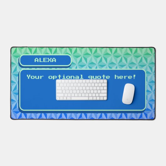 Einzigartiges Cooles Retro-Gaming Schreibtischunterlage (Tastatur & Maus)