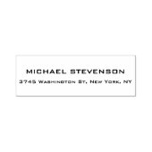 Einzigartiges Creative Trendy White Return Address Permastempel (Design)