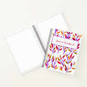 Einzigartiges CustomSketchbook Wasserfarbenfloral- Notizblock (Innenseite)
