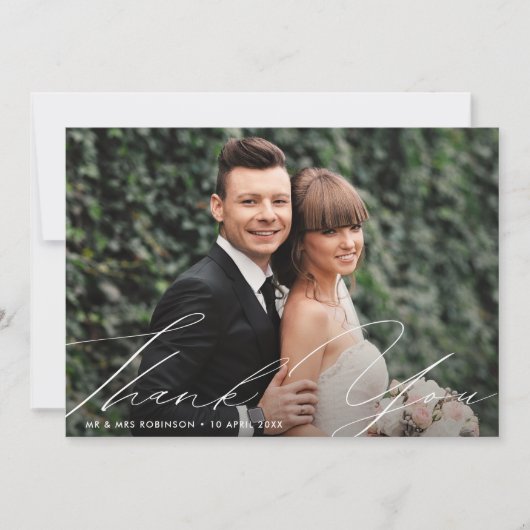 einzigartiges Dankeschön beim Schreiben einer Hoch Dankeskarte (Vorderseite)