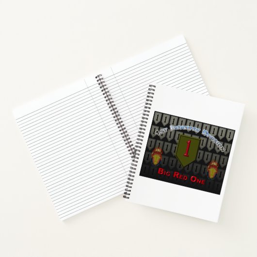 Einzigartiges Design 1. Infanterie-Division-Gesche Notizblock (Innenseite)