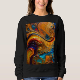 Einzigartiges Design aus Pinsel Sweatshirt