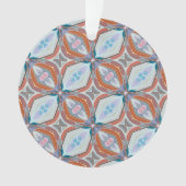 Einzigartiges Design aus Rost, Aquamarin, hellblau Ornament (Vorderseite)