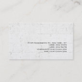 Einzigartiges Design Beruflich Visitenkarte (Rückseite)