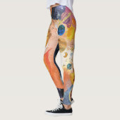 Einzigartiges Design des Universums l Moderner Wel Leggings (Links)