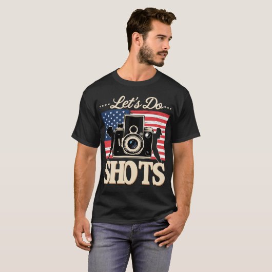 Einzigartiges Design-Fotograf-Tagesprogramm Shirt (Vorne ganz)