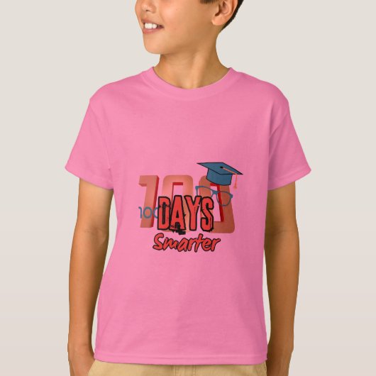Einzigartiges Design für 100 Schultage. T-Shirt (Vorderseite)