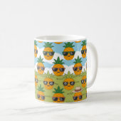 Einzigartiges Design für Ananas Kaffeetasse (VorderseiteRechts)