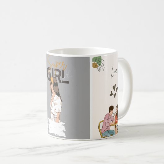 Einzigartiges Design für den Becher Kaffeetasse (VorderseiteRechts)