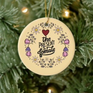 Einzigartiges Design für Frauen mit einer positive Keramik Ornament