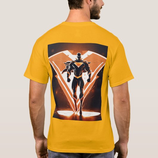 Einzigartiges Design für Männer Tshirt (Rückseite)